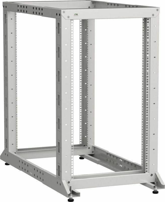 ITK LINEA F Стойка 2-рамная 47U 600х600-1000мм серая