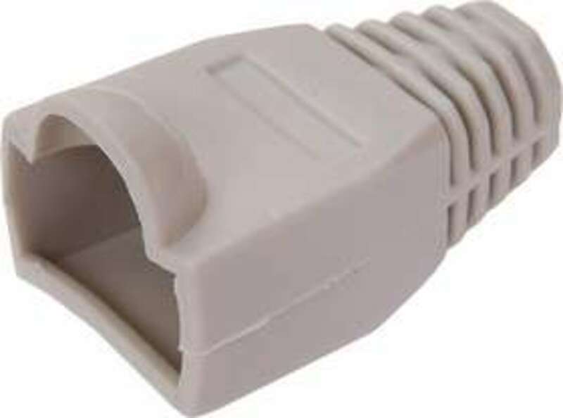 ITK Колпачок изолирующий для разъема RJ-45, PVC, СЕРЫЙ