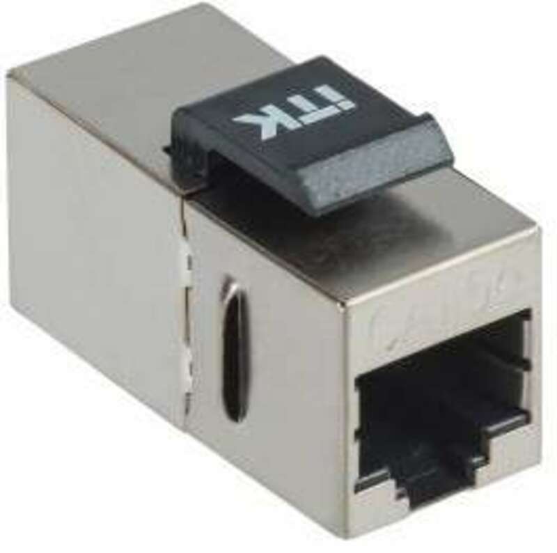 ITK Проходной адаптер кат. 5E FTP RJ45-RJ45 Keystone Jack