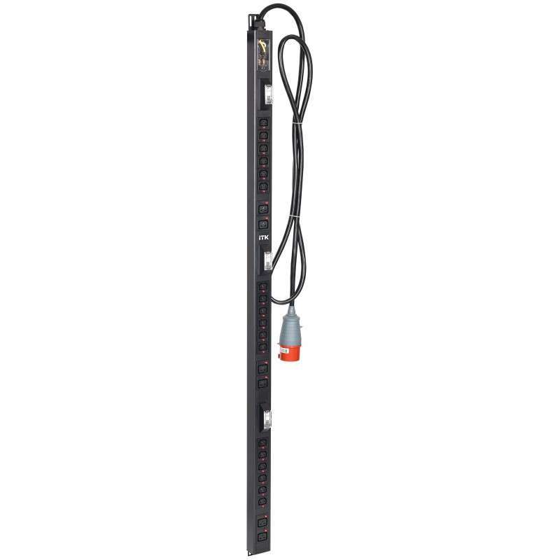 ITK BASE PDU PV1113 38U 3ф 32А 18C13 6C19 3м IEC60309