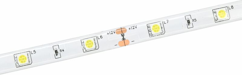 Лента LED 5м LSR-5050WW30-7,2-IP65-12В IEK