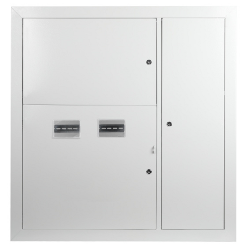 Корпус металлический встраиваемый ЭРА SIMPLE ЩЭ-2 (1000х960х140) 2-х квартирный IP31 УХЛ3 серый