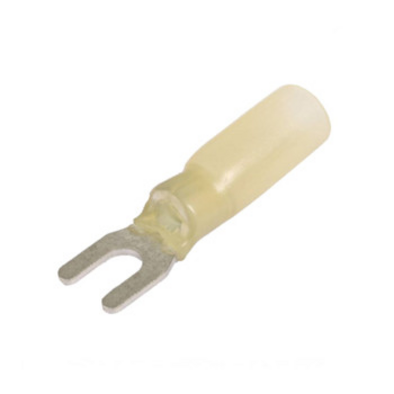 Наконечник НВИ-Т 6,0-4 вилка 6мм², термоусадка, желтый, уп.25шт