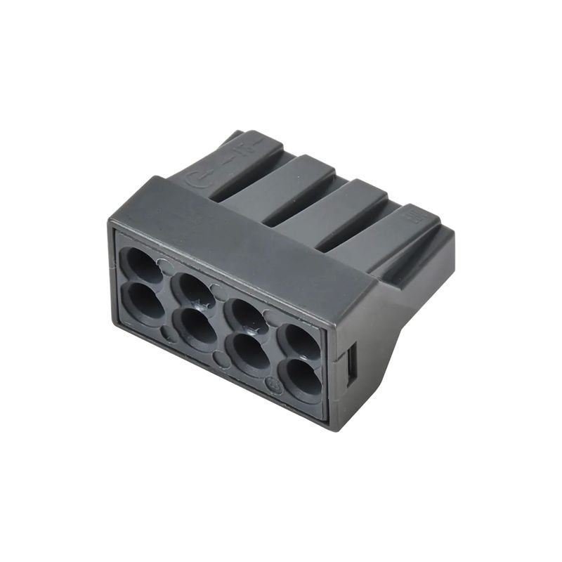 Клемма СМК 773-308, с пастой, 8 отверстий, 0.5-2.5 мм², уп.15шт