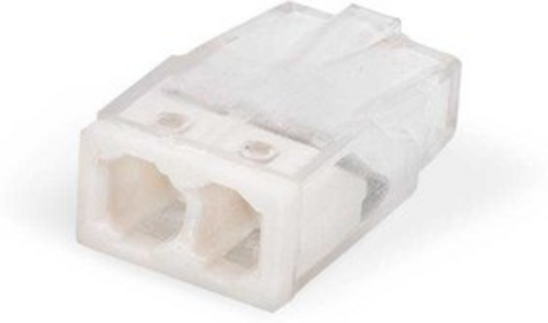 Клемма СМК 2273-202 быстрозажимная, компактная, 2 отверстия, 0.5-2.5 мм², уп.20шт