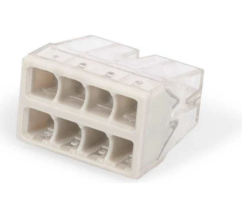 Клемма СМК 2273-208 8-проводная прозрачная уп.4 шт