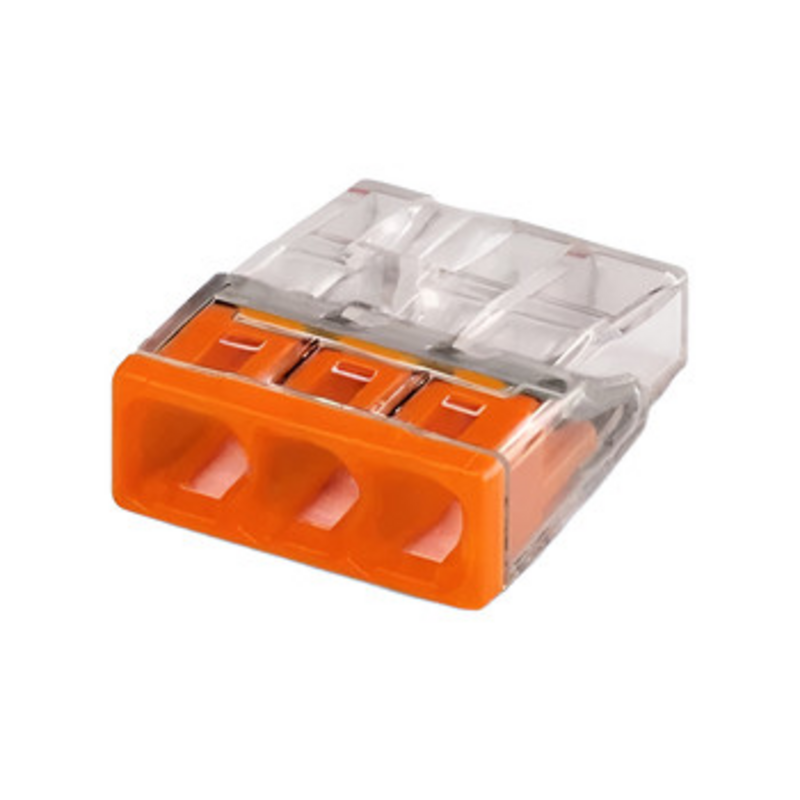 Клемма СМК 772-243, самозажимная, с пастой, 2.5мм² уп. 20 шт