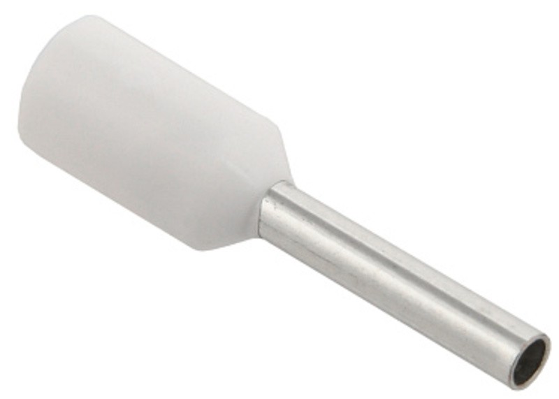 Наконечник-гильза НШВИ 0,75-8, белый, SILANTO, уп.25шт