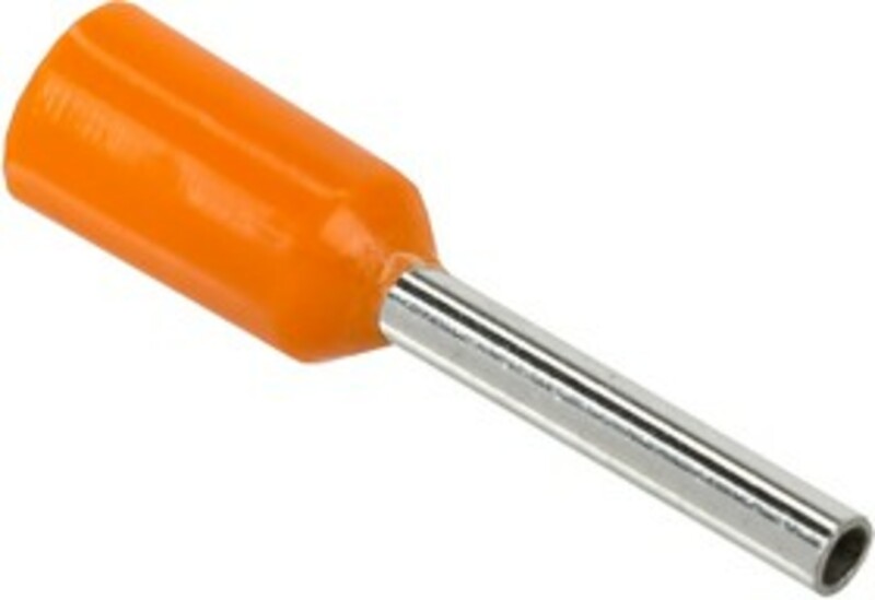 Наконечник-гильза НШВИ 0,5-8, оранжевый, SILANTO, уп.25шт