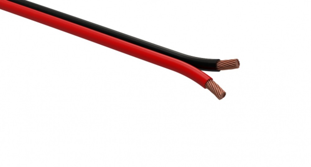 Акустический кабель ЭРА 2х1,5 мм2 красно-черный, 100м