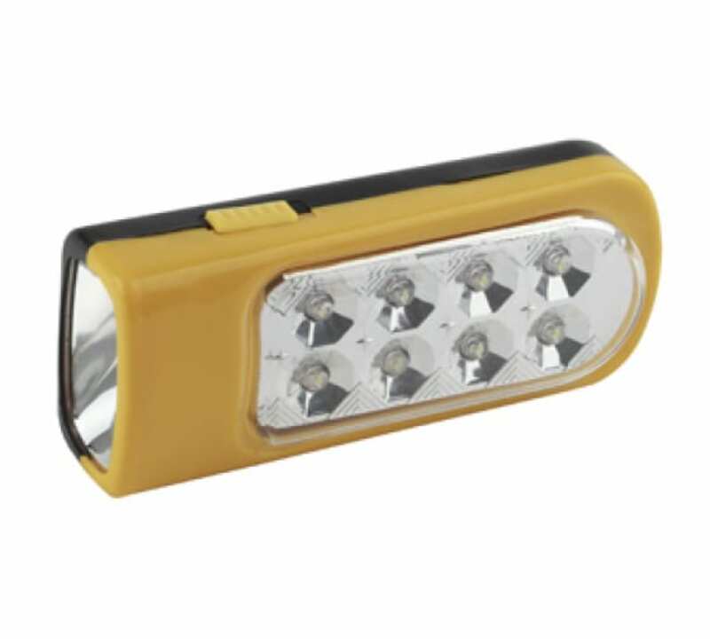 TKB8L Фонарь Трофи 2 в1 8LED +1LED, пластик, 3xAA, полиб (25/300/2400)