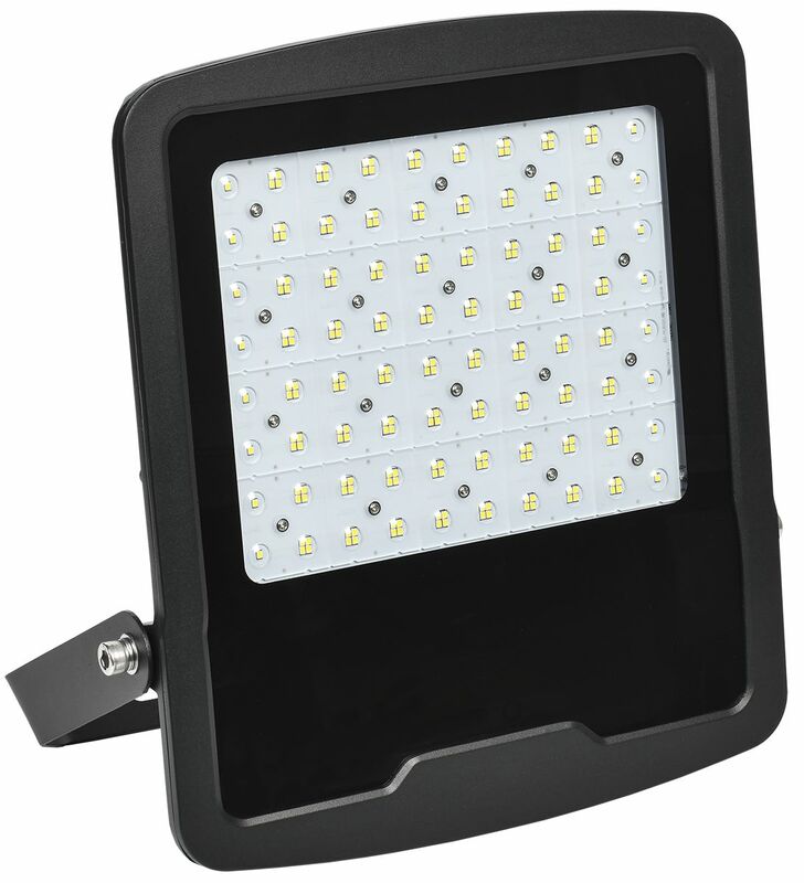 Прожектор LED СДО 08-200 PRO 120град 5000К IP65 черный IEK