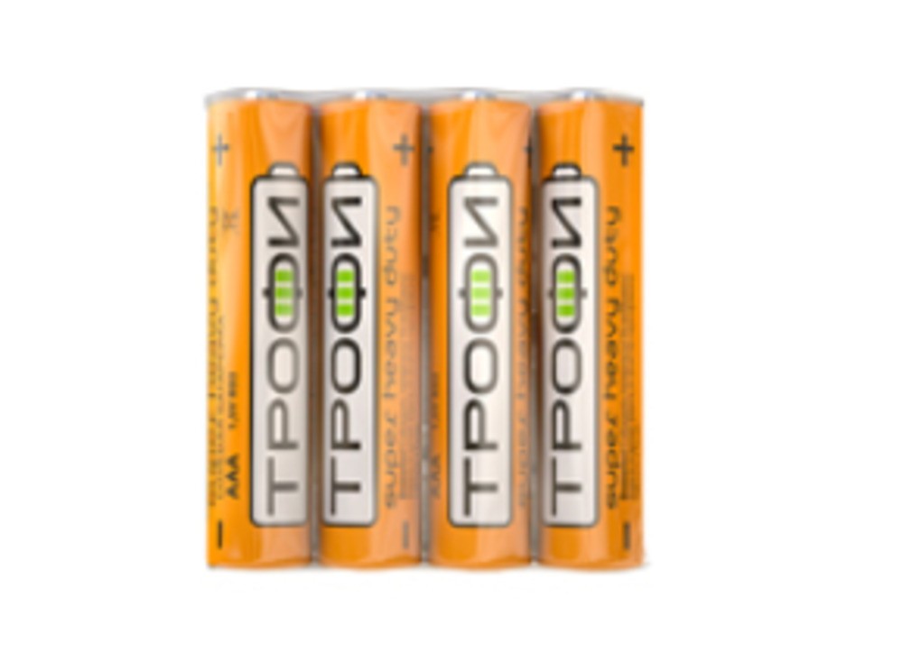 Батарейки Трофи R03-4S SUPER HEAVY DUTY Zinc (60/1200/72000)