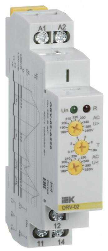 Реле напряжения ORV 1ф. 220В AC IEK