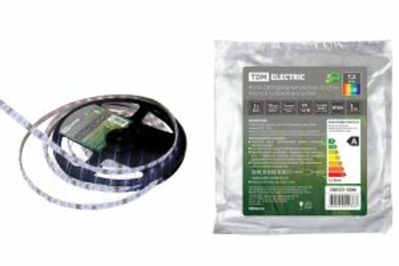 Лента светодиодная SMD5050-30-20-12-72-RGB 30LED/м, IP20, 12В, 7.2Вт, RGB, (У) TDM