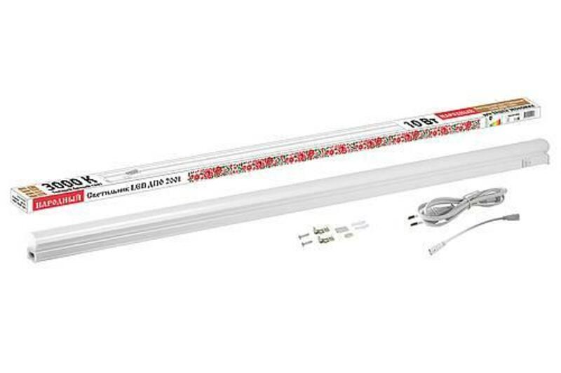 Светильник LED ДПО 2001 10 Вт, 3000К, IP40, Народный