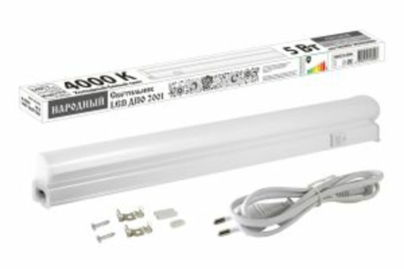 Светильник LED ДПО 2001 5 Вт, 4000К, IP40, Народный