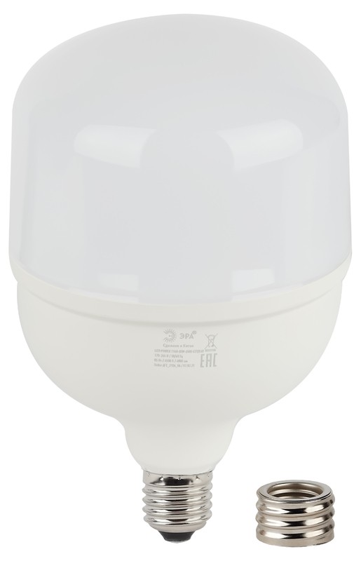 Лампа светодиодная ЭРА STD LED POWER T140-85W-6500-E27/E40 Е27 / Е40 85Вт колокол холодный дневной с