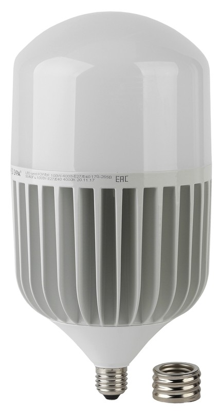 Лампа светодиодная ЭРА STD LED POWER T160-100W-6500-E27/E40 Е27 / Е40 100Вт колокол холодный дневной