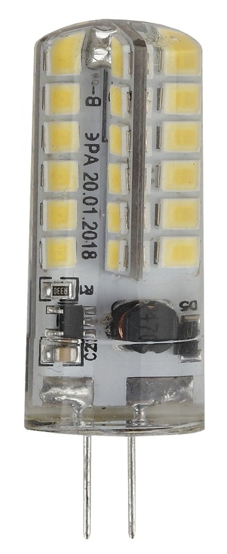 Лампочка светодиодная ЭРА STD LED JC-3,5W-12V-827-G4 G4 3,5Вт капсула теплый белый свет